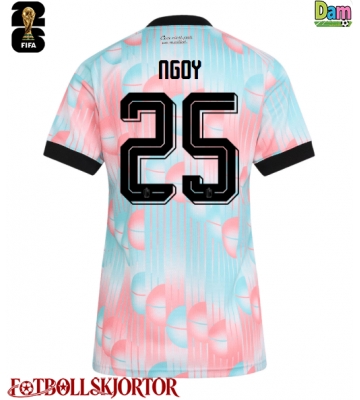 Belgien Nathan Ngoy #25 Bortatröja Dam VM 2026 Kortärmad